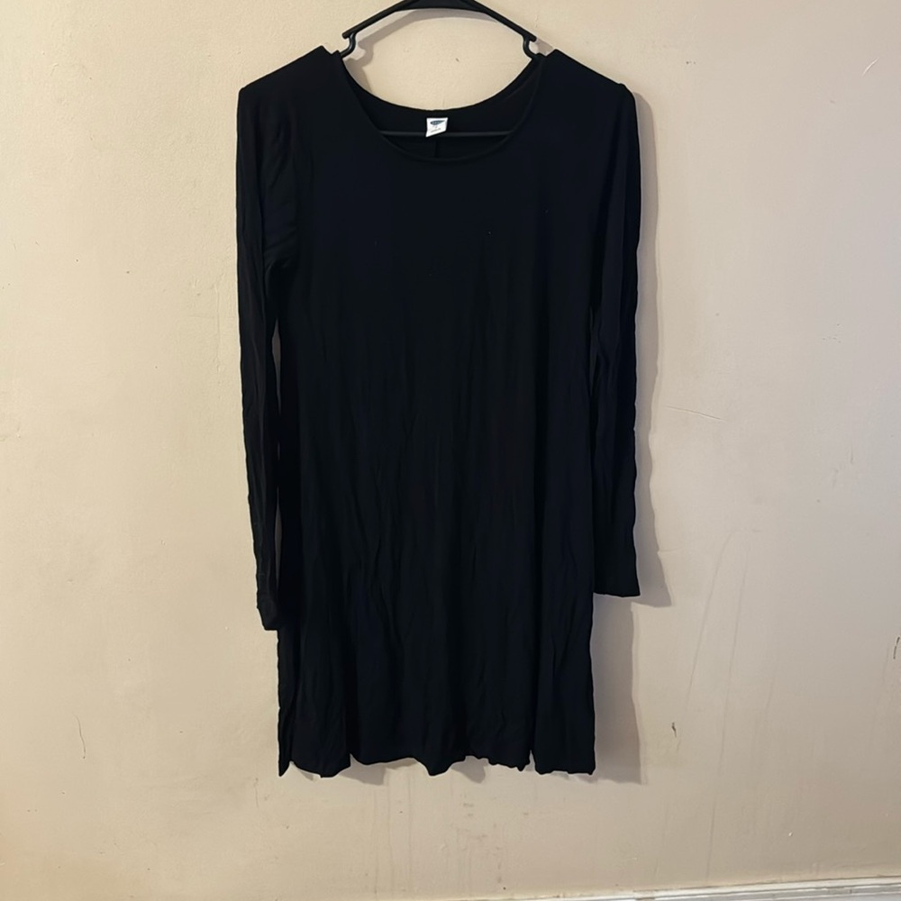 Long sleeve black dress